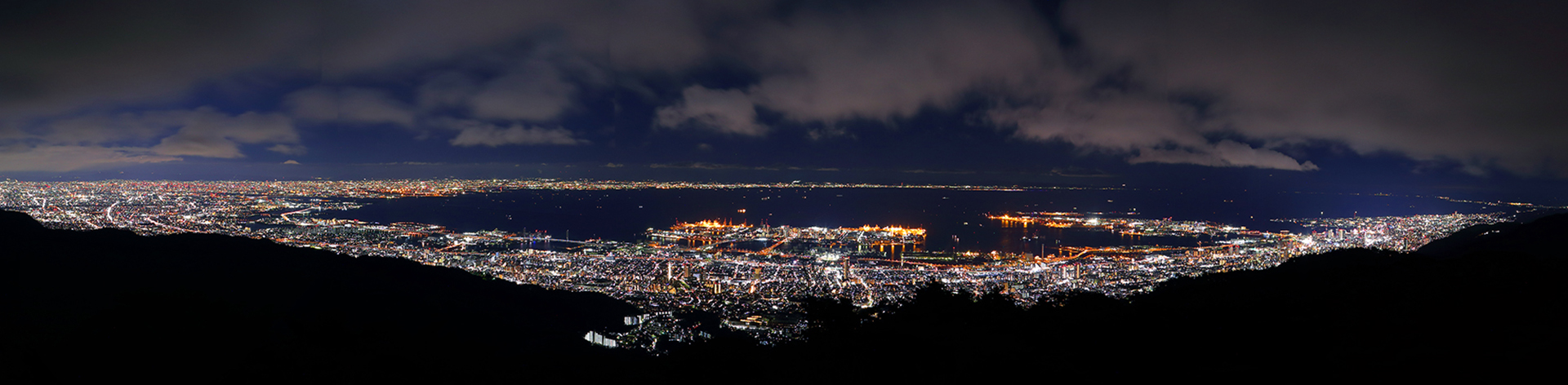 天狗岩の夜景